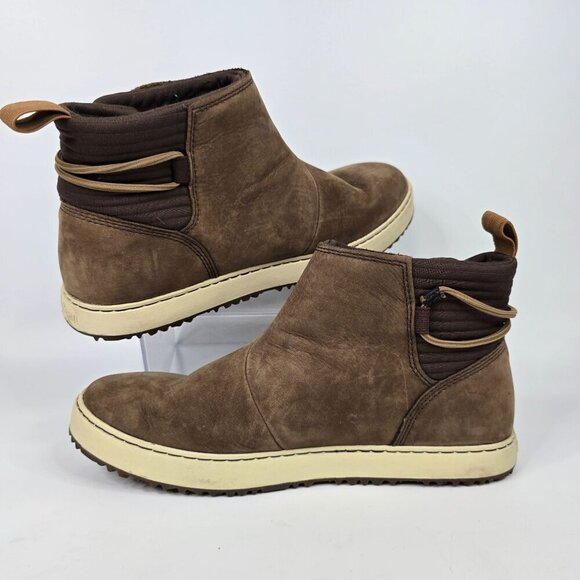 L.L. Bean Mountainside Toggle Brown Leather Boots Women's Size 9 - Picture 2 of 10